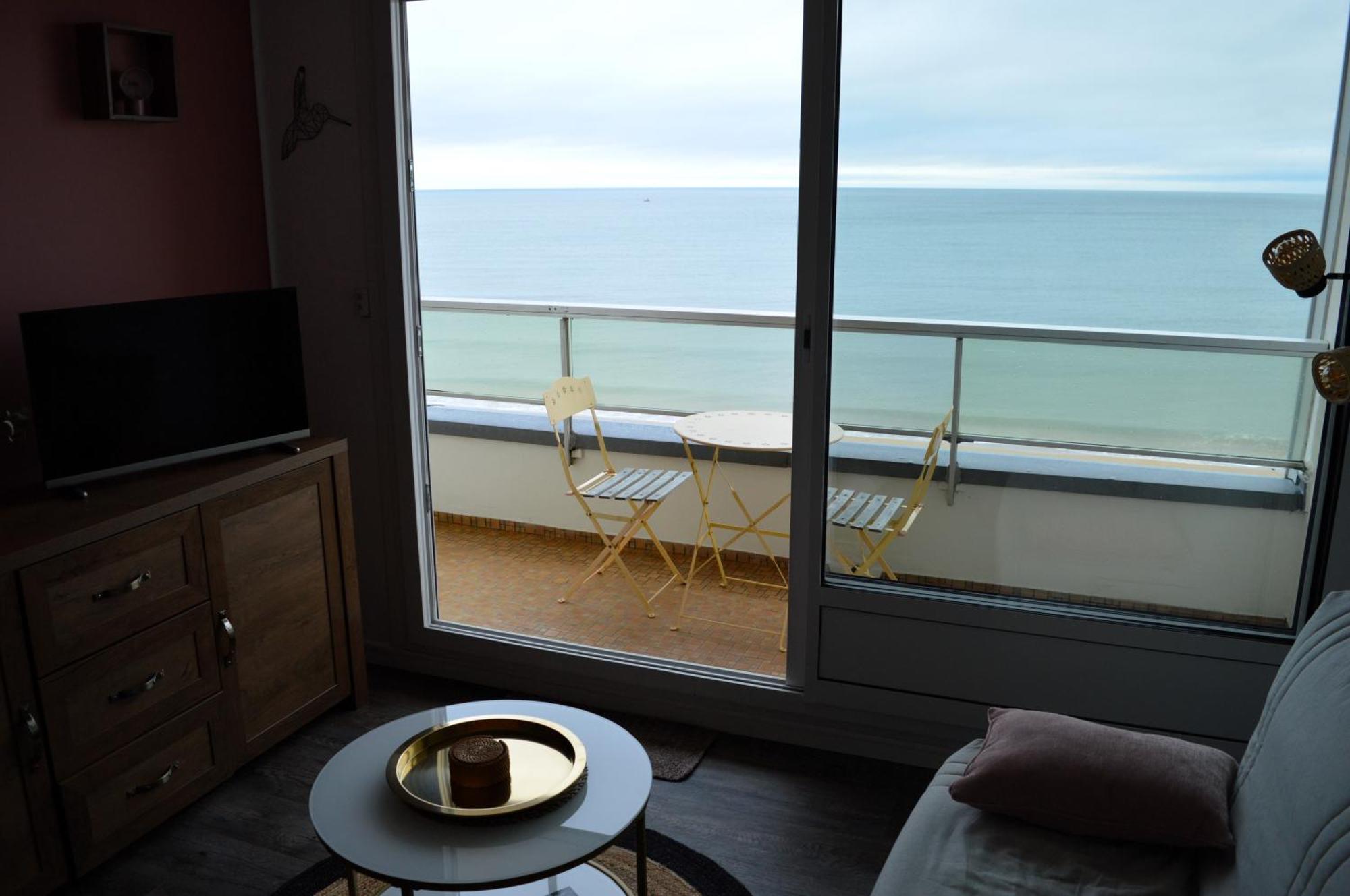 L'Esperluette - Magnifique Vue Mer Et Balcon Courseulles-sur-Mer Exteriör bild