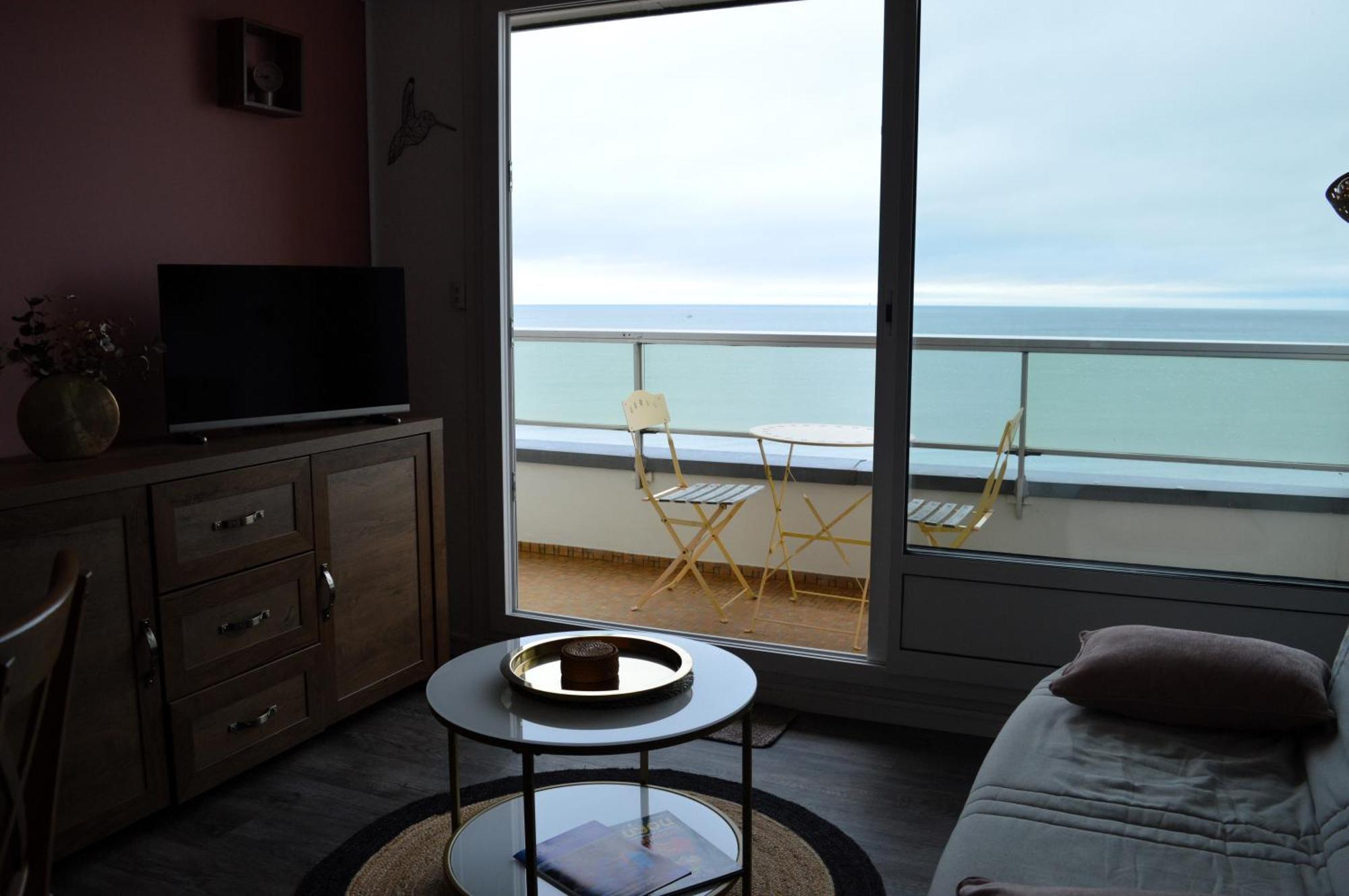 L'Esperluette - Magnifique Vue Mer Et Balcon Courseulles-sur-Mer Exteriör bild