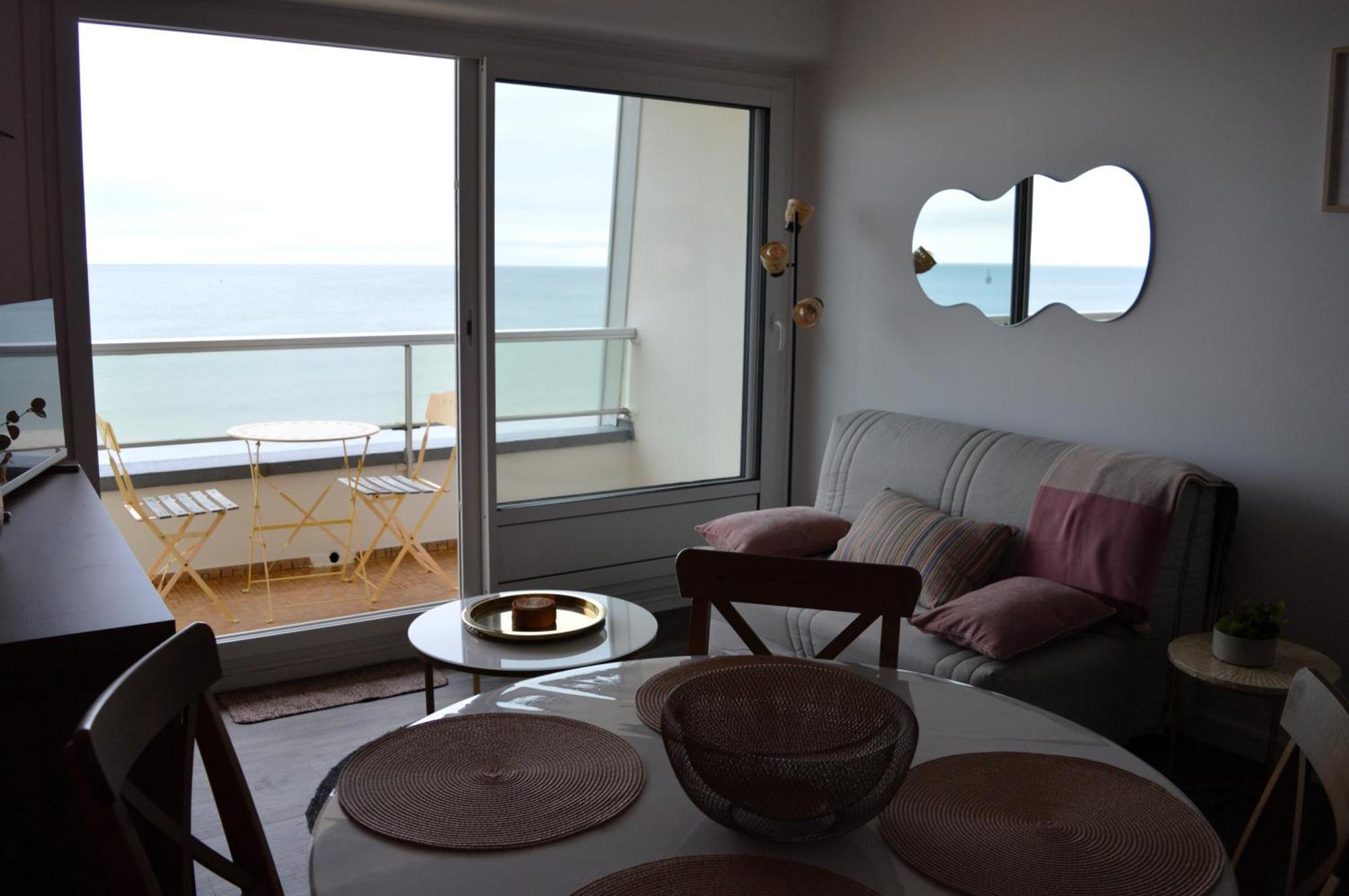 L'Esperluette - Magnifique Vue Mer Et Balcon Courseulles-sur-Mer Exteriör bild