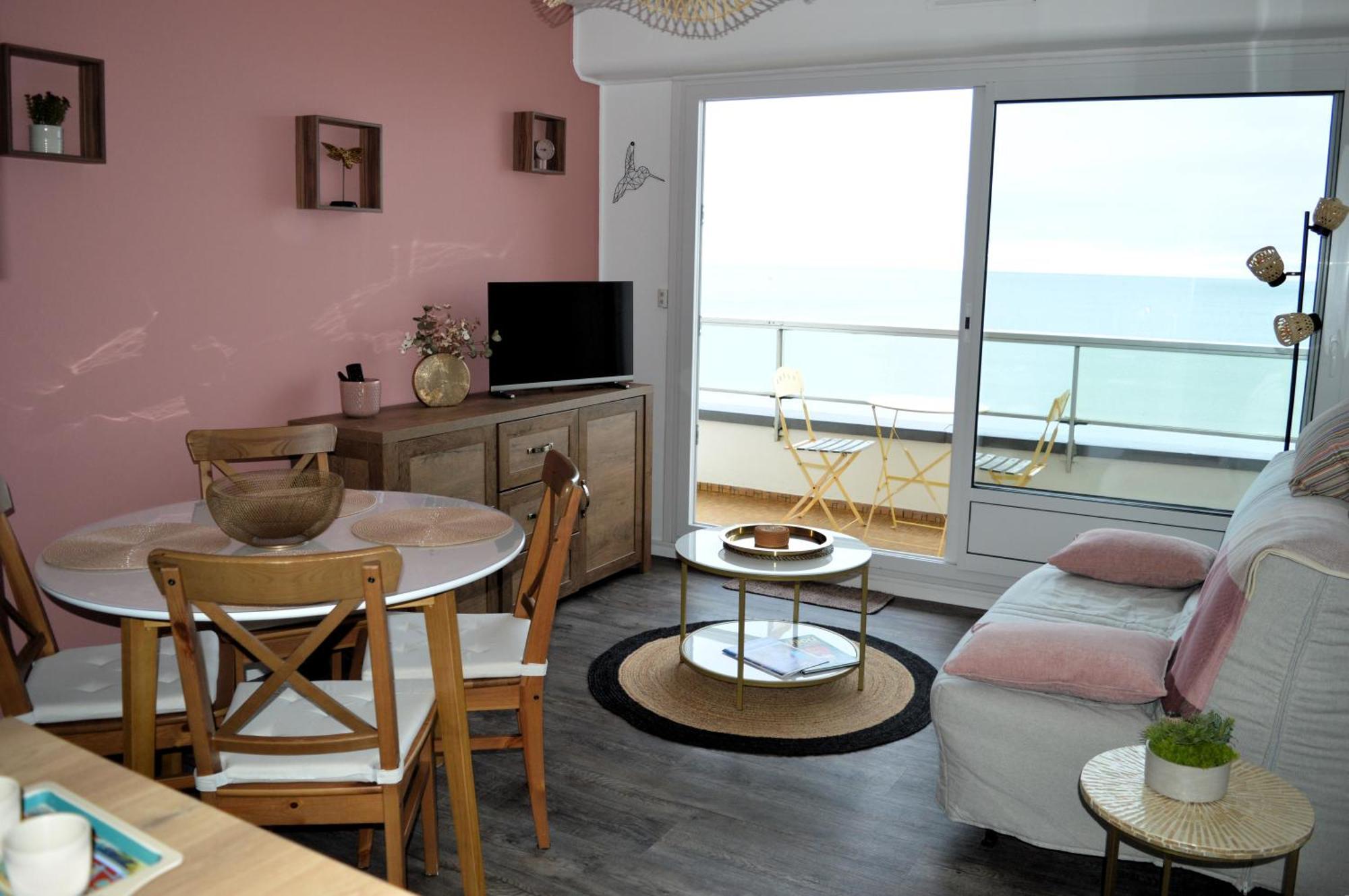 L'Esperluette - Magnifique Vue Mer Et Balcon Courseulles-sur-Mer Exteriör bild